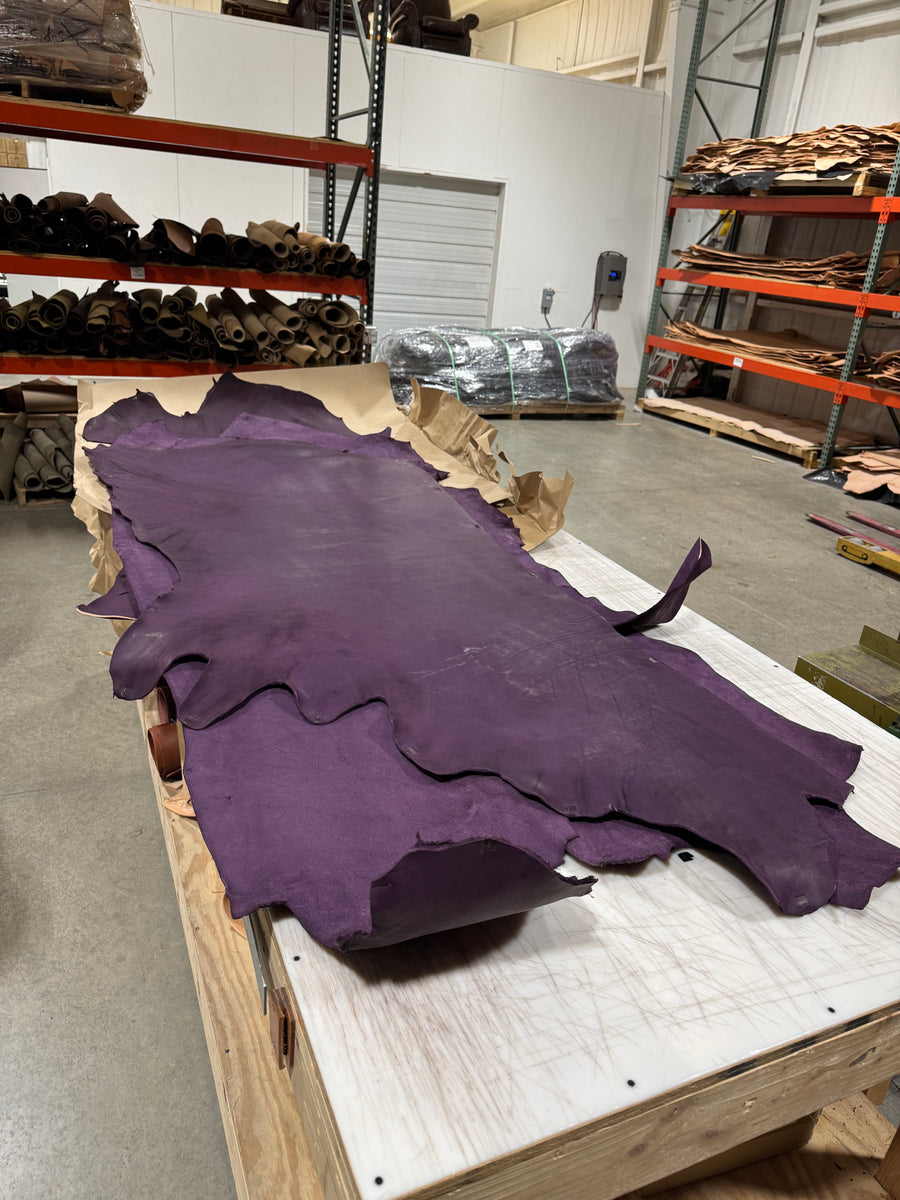 Hermann Oak Strap 9/11 OZ Huckleberry-purple – Panhandle Leather Co.
