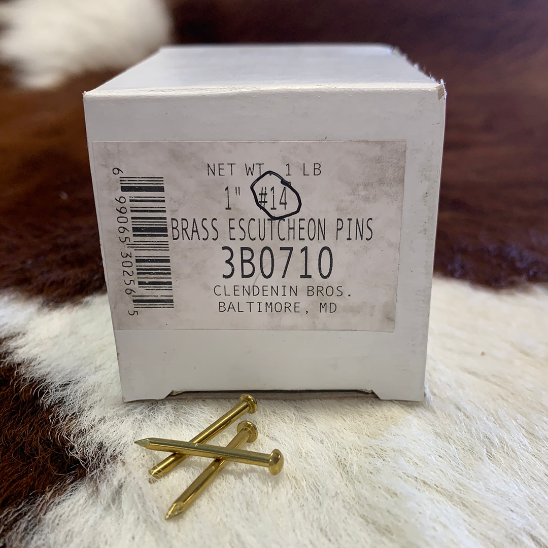 Brass Escutcheon Pin Panhandle Leather Co.