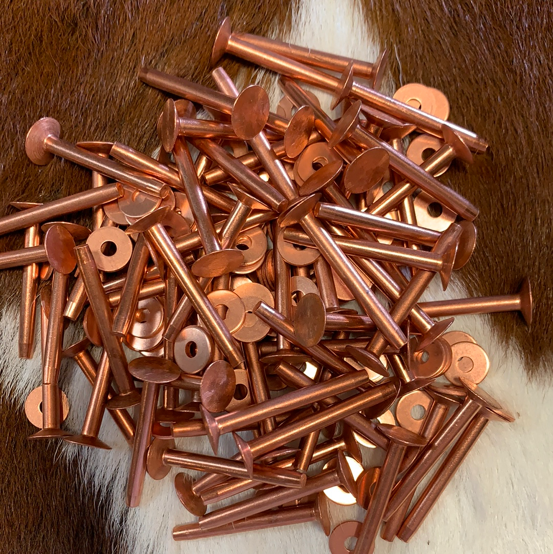 Assorted Copper Rivets and Burrs (#9) - Weaver Leather Equine
