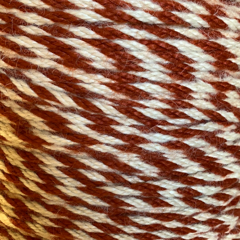 Mohair Candy Stripe Rust Cinch Cord