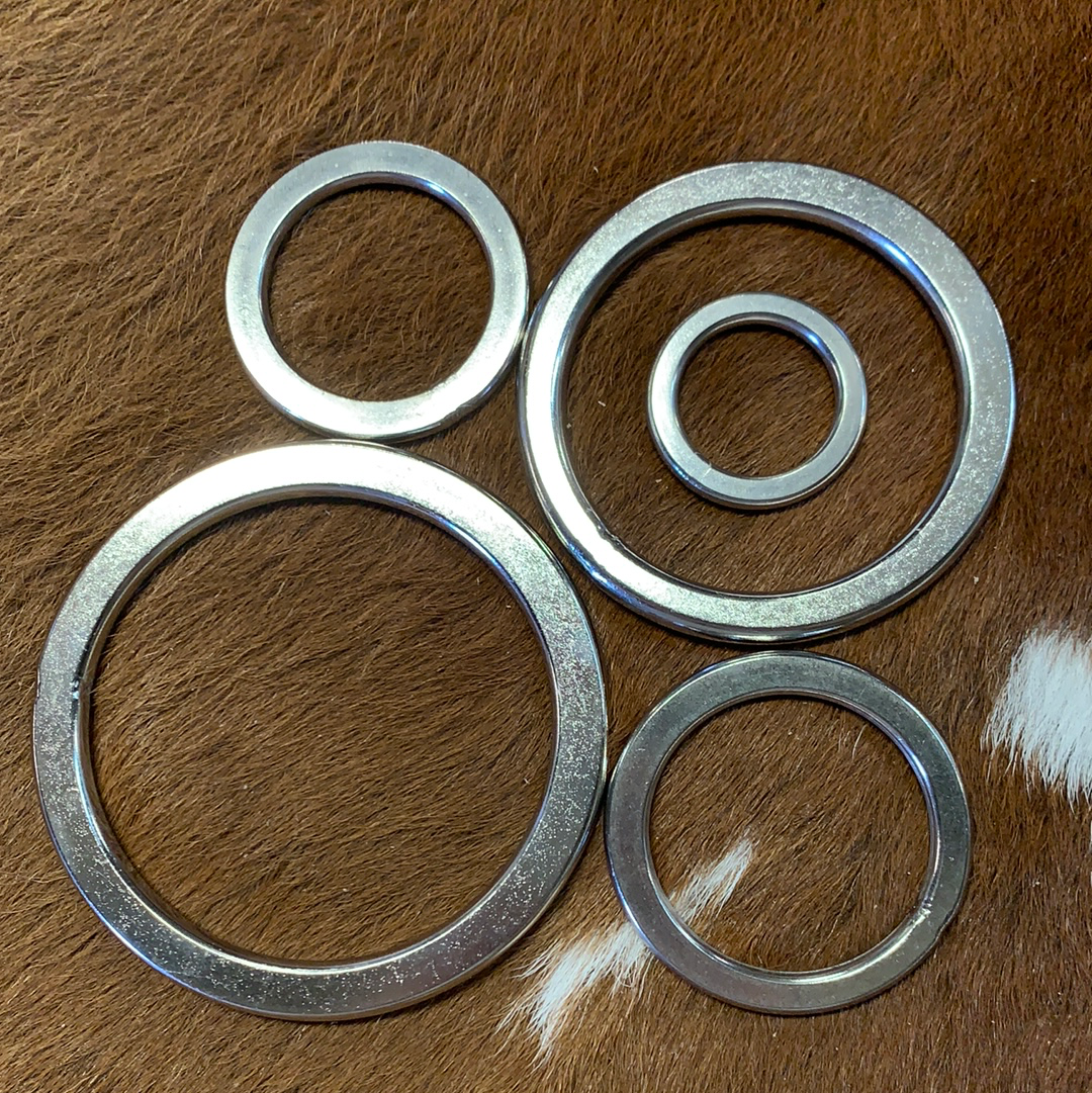 flat metal o ring decoration metal