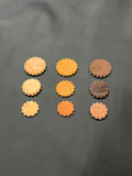 Leather Rosettes by the dozen