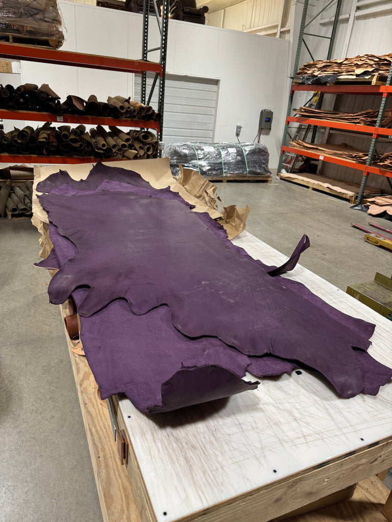 Hermann Oak Strap 9/11 OZ Huckleberry-purple – Panhandle Leather Co.