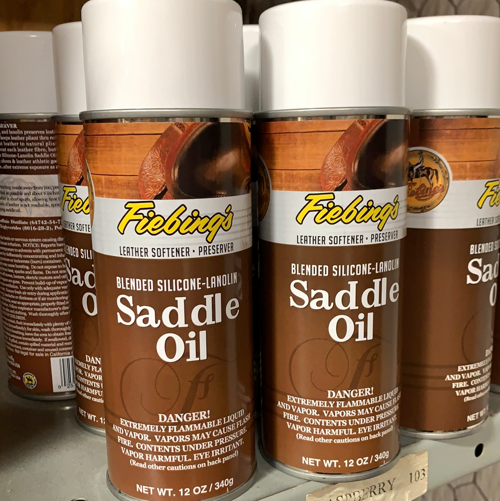 Fiebings Aerosol Saddle Oil – Panhandle Leather Co.