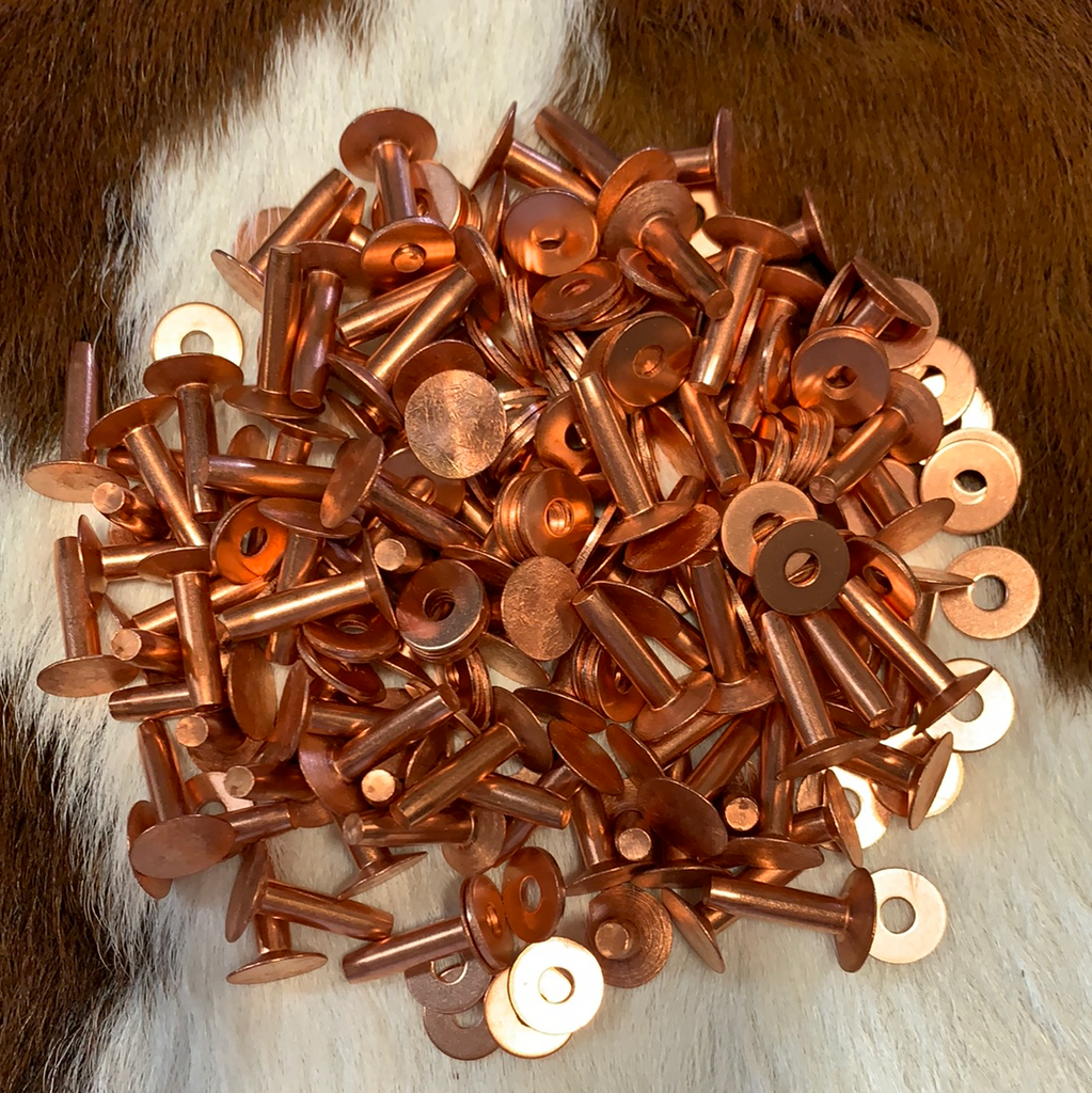 Copper Rivets & Burrs #8 – Panhandle Leather Co.