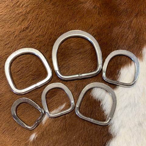 Flat Stainless Steel D-Rings